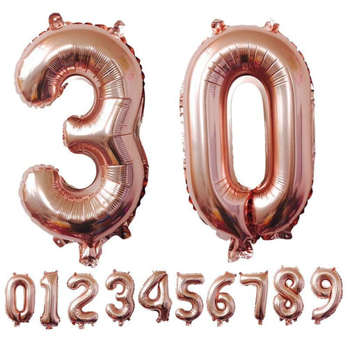40-Inch Large Foil Number Balloon (0-9) image 1
