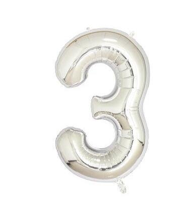 40-Inch Large Foil Number Balloon (0-9) image 23