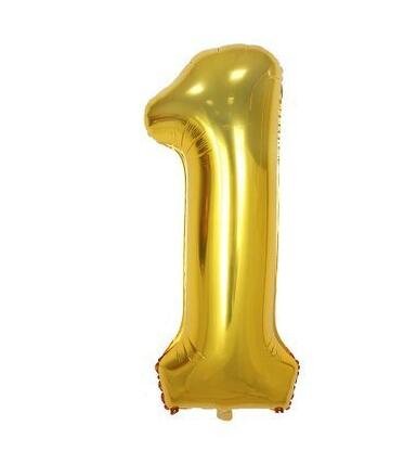 40-Inch Large Foil Number Balloon (0-9) image 0