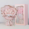 Luxury Soap Rose Bouquet in Pink Box - Elsa Pink