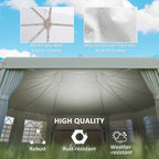 74 Ft. W x 54 Ft. D Steel Soft-top Canopy
