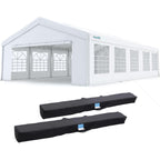 Quictent 5x10m (16x32ft) Party Tent Canopy, Heavy Duty Outdoor Event Shelter for Wedding, BBQ, Gathering with Storage Bags