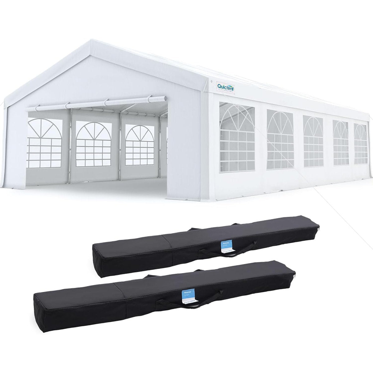 Quictent 5x10m (16x32ft) Party Tent Canopy, Heavy Duty Outdoor Event Shelter for Wedding, BBQ, Gathering with Storage Bags
