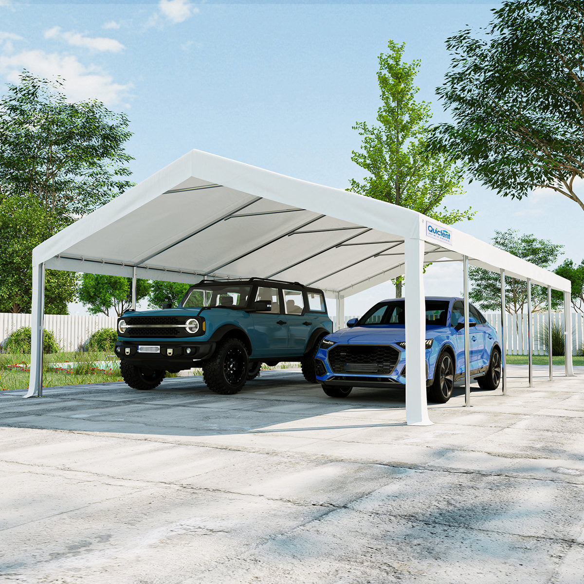Quictent 5x10m (16x32ft) Party Tent Canopy, Heavy Duty Outdoor Event Shelter for Wedding, BBQ, Gathering with Storage Bags
