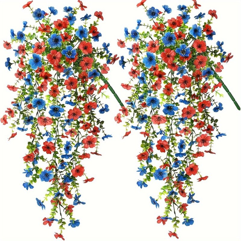 2-Piece Purple Artificial Hanging Flower Vines image 4