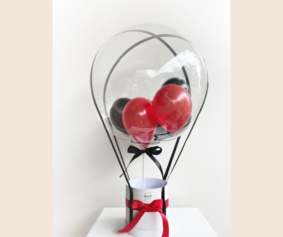 Personalized Red and Black Hot Air Balloon Gift Box image 2