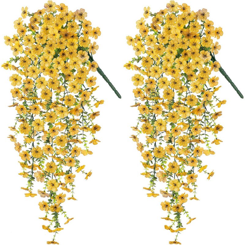 2-Piece Purple Artificial Hanging Flower Vines image 1